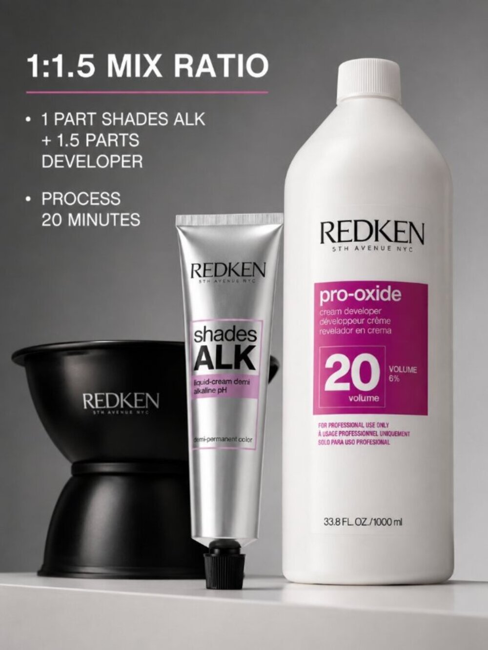 Redken Shades ALK Liquid Cream Demi Permanent Hair Color 5AB 2.1 oz - Picture 4 of 4